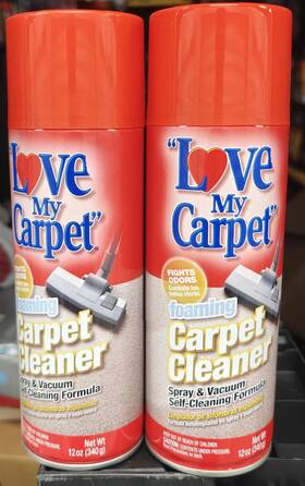Love My Carpet 850007395933 Pack Of 2 - Foaming Cleaner 12 Oz Self-cleaning Formula