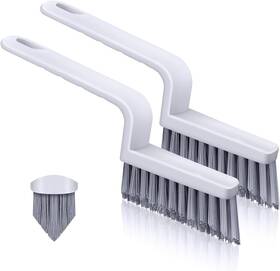 Lumkew 705353272301 Grout Cleaner Brush V Shape Stiff Cleaning Brushes For Tile Floor Handheld