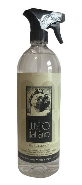 Lustro Italiano 885348812399 Lustroclean Stone Cleaner 32 Oz Pump Spray Streak-free Daily Use Safe