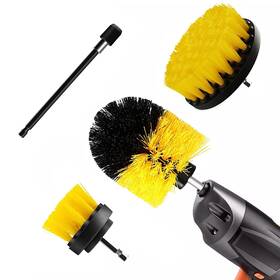 Lvsenlin 768443096768 Drill Brush Attachment Set 4pcs Nylon Bristle Power Scrubber For Cleaning Sh