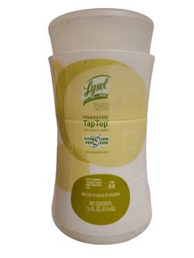 Lysol 019200896986 Tap Top Power And Free Citrus Sparkle Multi Purpose Cleaner Bath