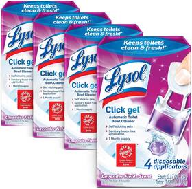 Lysol 313019340341 Automatic Toilet Bowl Cleaner Lavender Pack Of 4 24 Count Total