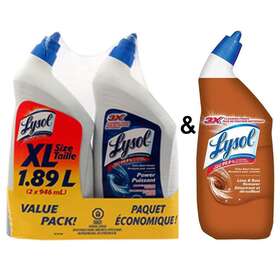 Lysol 689822879270 Toilet Bowl Cleaner 946 Ml 2 Pack And Lime