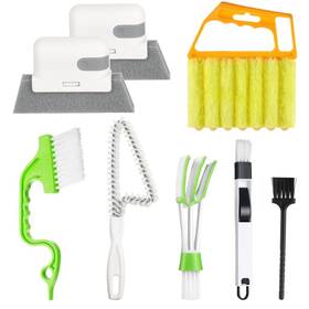 Machomby 618952782334 8 Pcs Handheld Groove Gap Cleaning Tools Door Window Track Crevice Brus