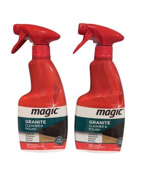 Magic 070048018961 Granite Cleaner Polish X2 Marble Natural Stone 14 Oz Spray Pump Trigger