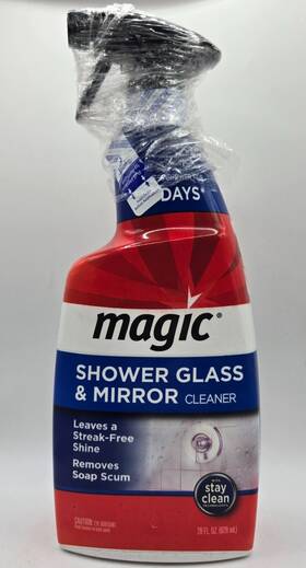 Magic 070048027161 Shower Glass And Mirror Cleaner - 28 Fluid Ounce Spotless For 7 Days