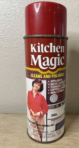 Magic 070048113765 Vintage Kitchen Cleaner Polishes Metal Aerosol 14.6 Oz Feels Full And Sprays