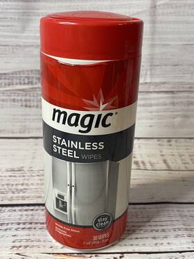3060a-84702b-0820 Magic Stainless Steel Wipes Streak Free Shine Removes Fingerprints 30 Count