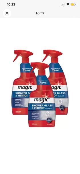 Magic 445003252262 28 Oz. Glass Cleaner Spray For Shower And Mirror 3-pack