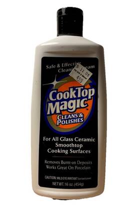 Magic American 070048320125 Cooktop Glass Ceramic Smoothtop Cleaner Vtg New White Bottles Black Cap