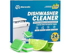 Maravello 731034708746 Dishwasher Cleaner 24 Tablets Count Pack Of 1 Lemon