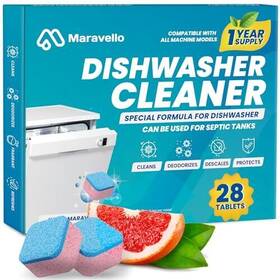 Maravello 860008459886 Dishwasher Cleaner And Deodorizer 28 Dish Washer Machine Deep Clean Descale