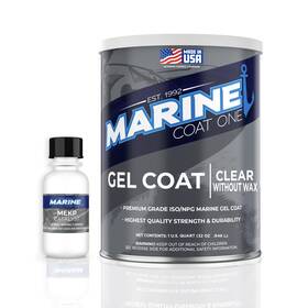Marine Coat One 739548190101 Gel With Mekp 925 Catalyst Clear Without Wax Quart