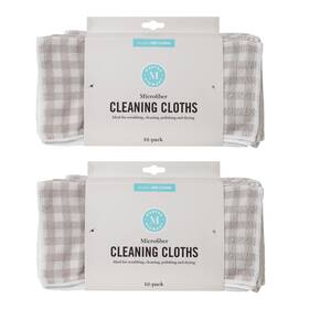 Ms20a2p12-amz Martha Stewart Microfiber Cleaning Cloths Ultra-absorbent Lint-free Clean Inch