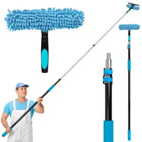 Cg-w-01 Mavriz 5-12 Ft Window Washing Kit With Extension Pole High Reach Cleaner Too