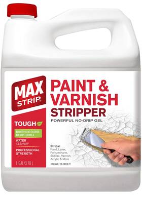 Max Strip 873853005108 Professional Strength Paint And Varnish Stripper - 1 Gallon