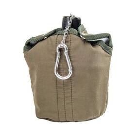 Maxam 024409474514 32oz Aluminum Canteen With Cover And Cup