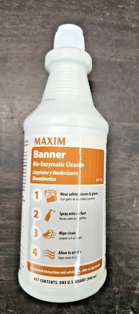 Sp-712 Maxim Bio-enzymatic Cleaner 12 1 Quart Bottles