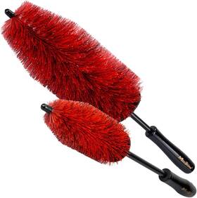 Maxshine 292930006244 Wheel And Rim Brush Set For Car Detailing 2piece Nonabrasive Cleaning Tools