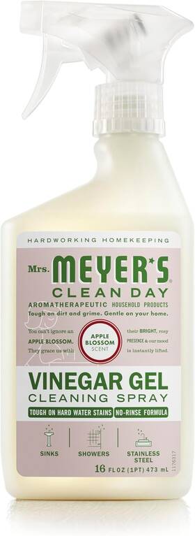 357581 Meel7 Mrs. Meyers Clean Day Vinegar Gel Cleaning Spray Bathroom Use No-rinse Formul