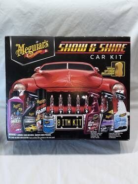 Meguiars 070382012434 Show And Shine Premium Interior/exterior Car Cleaning Kit Full Size 8 Pc