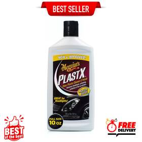 G12310 Meguiars Plastx Clear Plastic Cleaner And Polish Headlight Cleaning 10 Oz