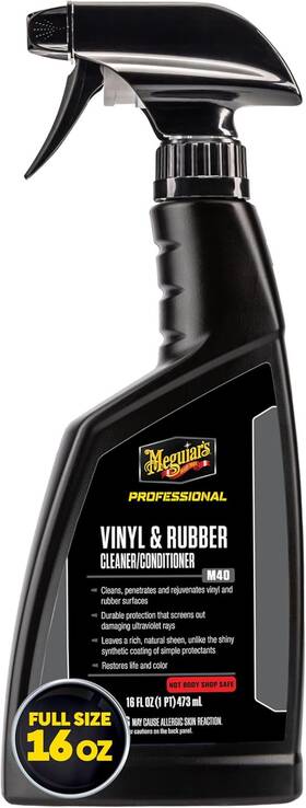 M4016 Meguiars Professional Vinyl And Rubber Cleaner Conditioner 16oz Uv Protection