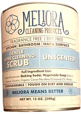 Meliora 860198000318 Cleaning Products Gentle Home Scrub 12 Oz. - Fragrance/dye Free