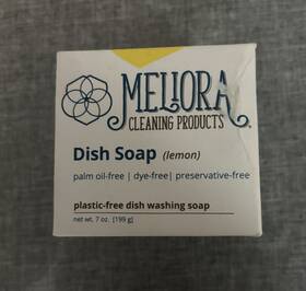 Meliora Cleaning Products 445017039026 New Plastic Free Dish Soap For Hand Washing Lemon 7 Oz