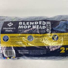 92222393 Members Mark Commercial #24 Blended Mop Head 2 Pk. Professional Grade