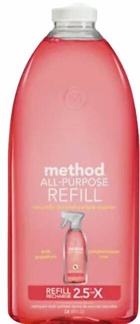 Method 817939014684 All-purpose Cleaner Refill Pink Grapefruit 68 Ounces 1 Bottle
