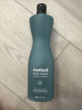 Method 843536101823 Dish Soap Basil Scent 18oz New Rare Item