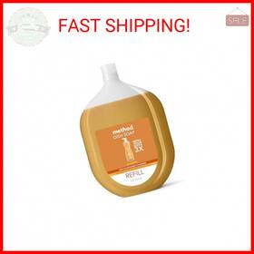 Method 843536105760 Gel Dish Soap Refill Clementine Scent Powerful Cleaning Formula Large