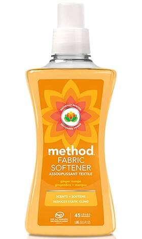 01653 Method Prod Ginger Mango Scent Fabric Softener Liquid 53.5 Oz. Pack Of 7