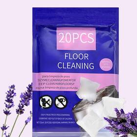 Mewvine 762736434527 Natural Hard Floor Cleaner Pacss - Lavender Scent 20 Count Plant-based Inch