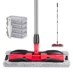 Mexerris 797805180524 Microfiber Mops For Hardwood Floor Cleaning Flat Mop With 4 W