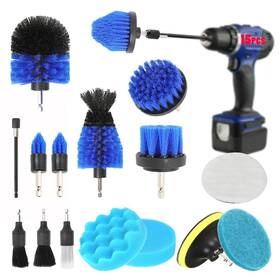 Auto002 Mianyingr 15pcs Car Cleaning Kit Interior Detailing Blue Drill Brush Att