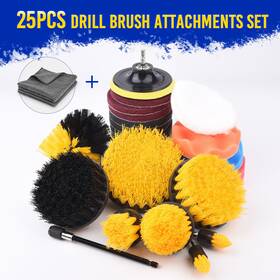 Mnj-00-0011 Mictuning 25pcs Drill Brush Attachment Set Power Cleaning Scrub Kit With Extend Lon