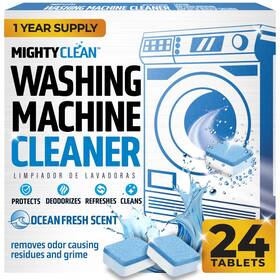Mighty Clean 850062480001 Washing Machine Cleaner 24 Pack - 1 Year Supply Washer Sept