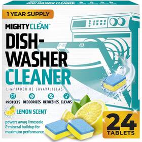Mighty Clean 850062480018 Dishwasher Cleaner And Deodorizer 24 Pack - 1 Year Supply Deep Dishwash