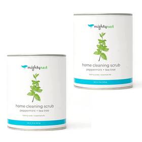 Mightynest 860010264522 Peppermint Tea Tree Gentle Home Cleaning Scrub Multi-purpose And