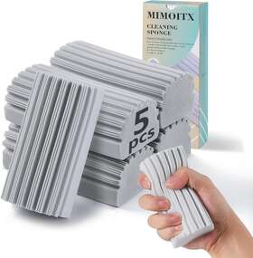 Mimoitx 313051999958 5 Pack Damp Duster Sponge Cleaning Tool For Blinds Mirrors Floor And Ceiling Fan