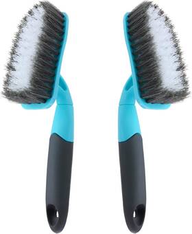 Mingc 711181377163 2-pack Scrub Brush For Cleaning With Long Handle Medium Firm Bathroom Cle