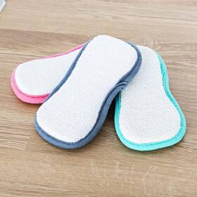 Minky Homecare 010353322822 M Cloth Dual-sided Cleaning Pad - Green Pink And Gray Pack Of 3