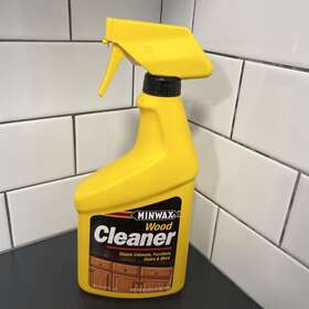 Minwax 027426421271 Wood Cleaner Yellow Bottle Trigger Spray 90% Full See Pics
