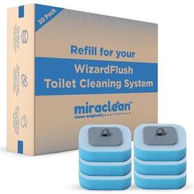 Miraclean 730170639983 Scotch-brite Disposable Toilet Scrubber Refills Removes Rust And Hard Water