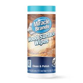 Miraclewipes 854137003676 For Wood Surfaces Remove Dirt And Grime Buildup Clean Protect Polish Cabinet