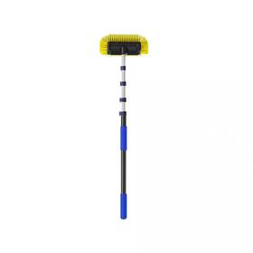Misopily 744759497918 Universal Vehicle Long Handle Wash Brush 12 Inch Soft Bristle Head Telescoping Po