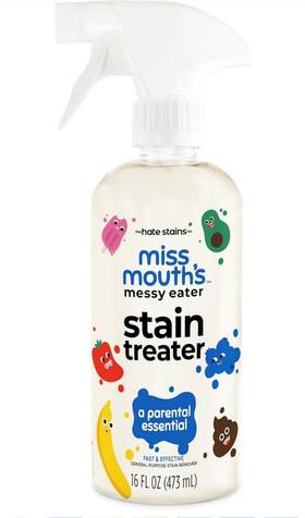 Miss Mouths 850006746194 Messy Eater Stain Treater Spray 16oz Remover No Dry Cleaning