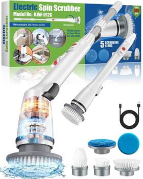 Misssteam 093337528095 2025 Updated Electric Spin Scrubber For Heavyduty Housework Cordless Shower Clea